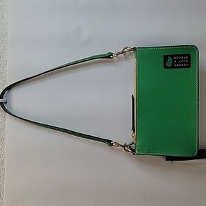 Dooney & Bourke Apine Demi 20 Purse Shoulder Bag Leather Emerald Green